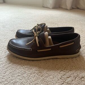Sperry Authentic Original Top Sider Boat Shoes, Men’s Size 9, Classic Brown